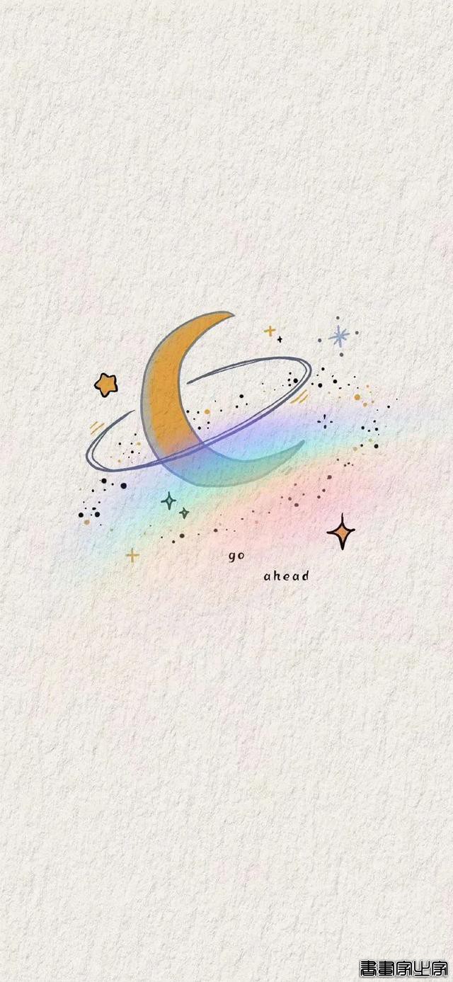一组特别的手绘插画壁纸 | 开着月亮列车巡游-29.jpg