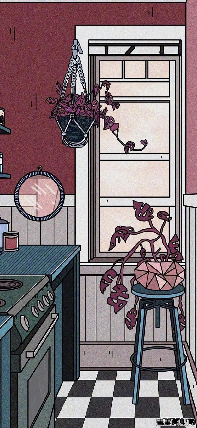一组特别的手绘插画壁纸 | 开着月亮列车巡游-32.jpg