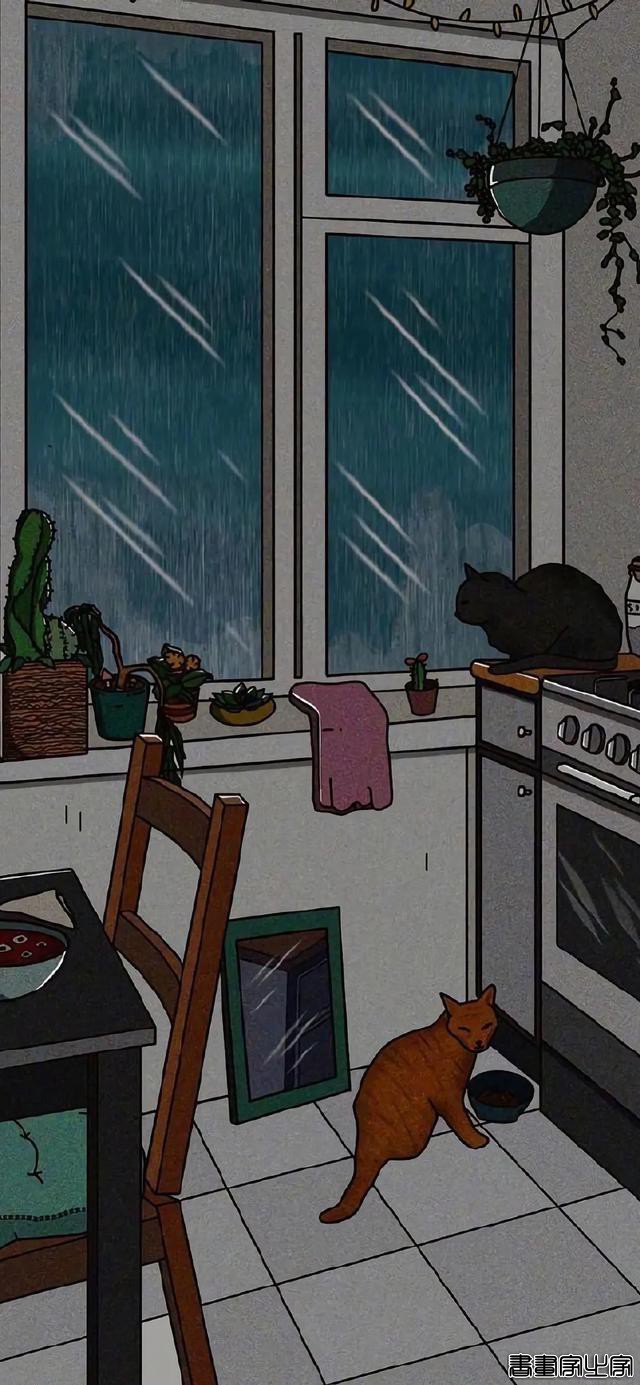 一组特别的手绘插画壁纸 | 开着月亮列车巡游-33.jpg