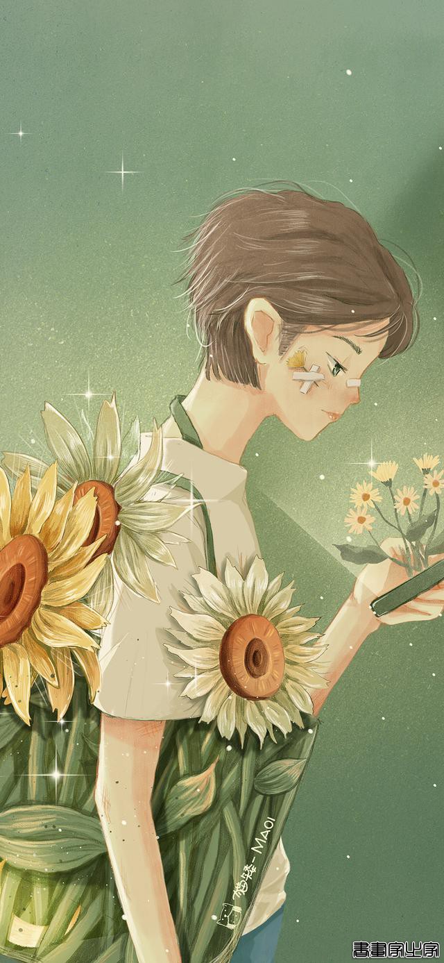 小清新文艺风插画壁纸，猫矮爆款-15.jpg