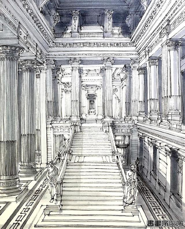 插画中的复杂透视画法，无数个透视组成一幅画，很多人学不会-4.jpg