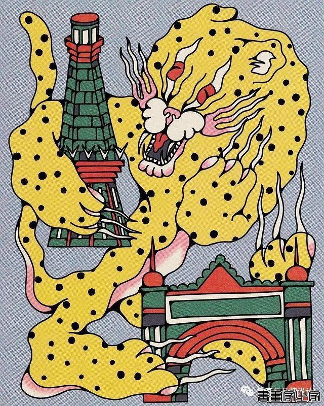 插画丨用复古和朋克的情绪解释万物本质，大胆又自由的笔触，充满了奇思妙想-9.jpg