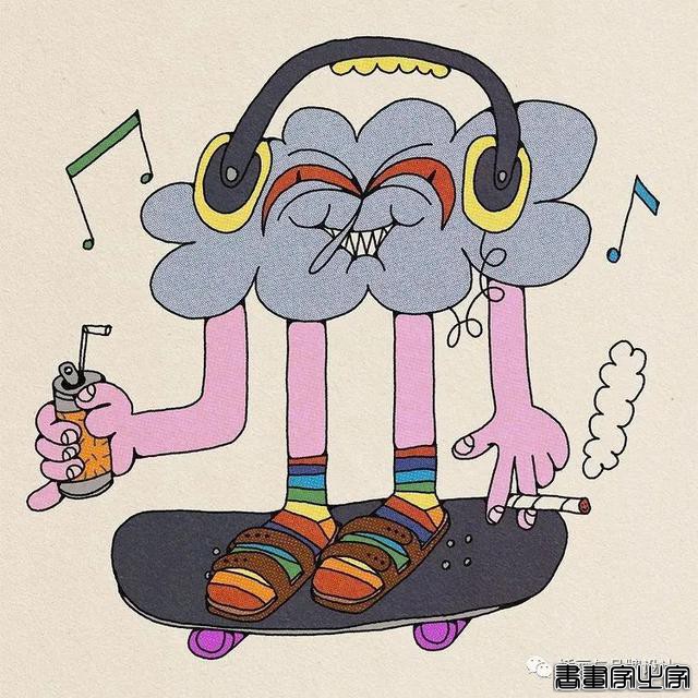 插画丨用复古和朋克的情绪解释万物本质，大胆又自由的笔触，充满了奇思妙想-8.jpg