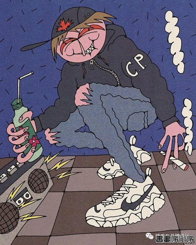 插画丨用复古和朋克的情绪解释万物本质，大胆又自由的笔触，充满了奇思妙想-10.jpg
