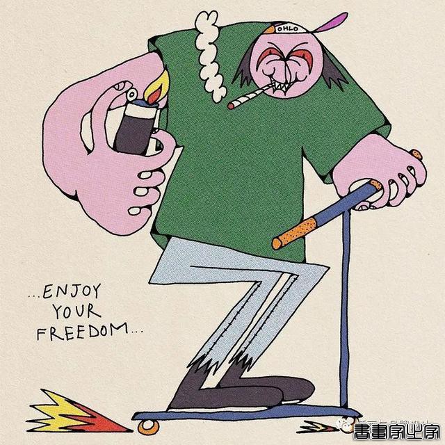 插画丨用复古和朋克的情绪解释万物本质，大胆又自由的笔触，充满了奇思妙想-29.jpg