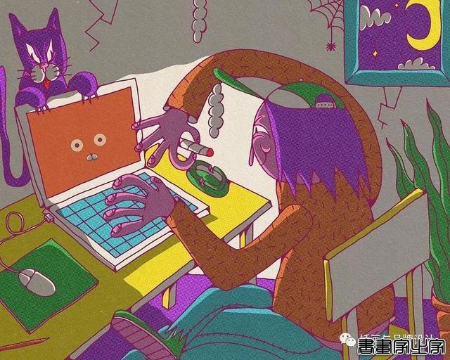 插画丨用复古和朋克的情绪解释万物本质，大胆又自由的笔触，充满了奇思妙想-63.jpg