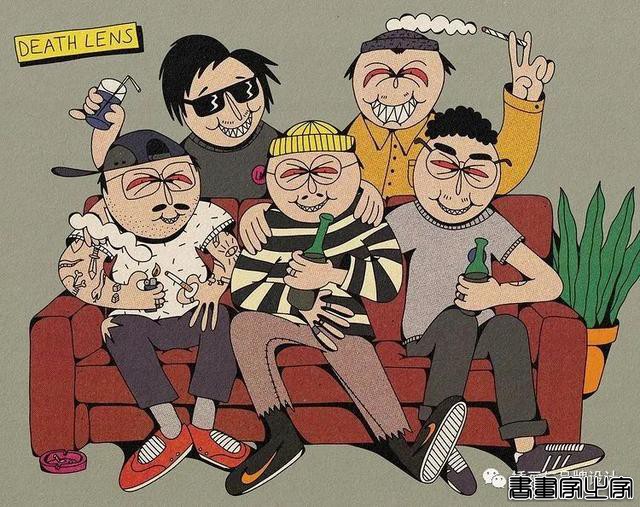 插画丨用复古和朋克的情绪解释万物本质，大胆又自由的笔触，充满了奇思妙想-61.jpg
