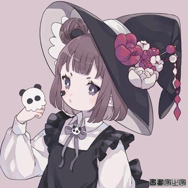 可爱的小魔女插画，画风超赞-9.jpg