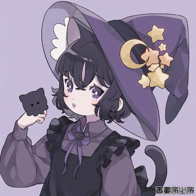 可爱的小魔女插画，画风超赞-11.jpg