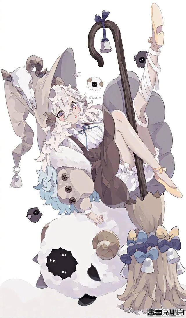 可爱的小魔女插画，画风超赞-13.jpg