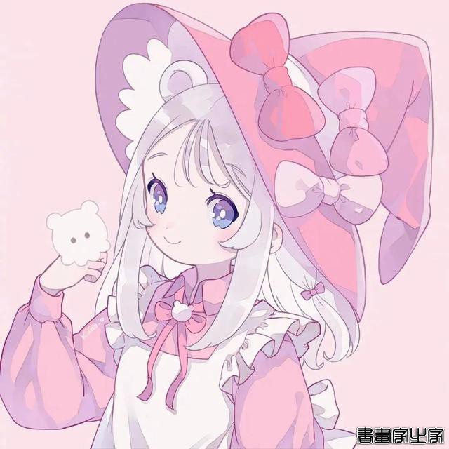 可爱的小魔女插画，画风超赞-14.jpg