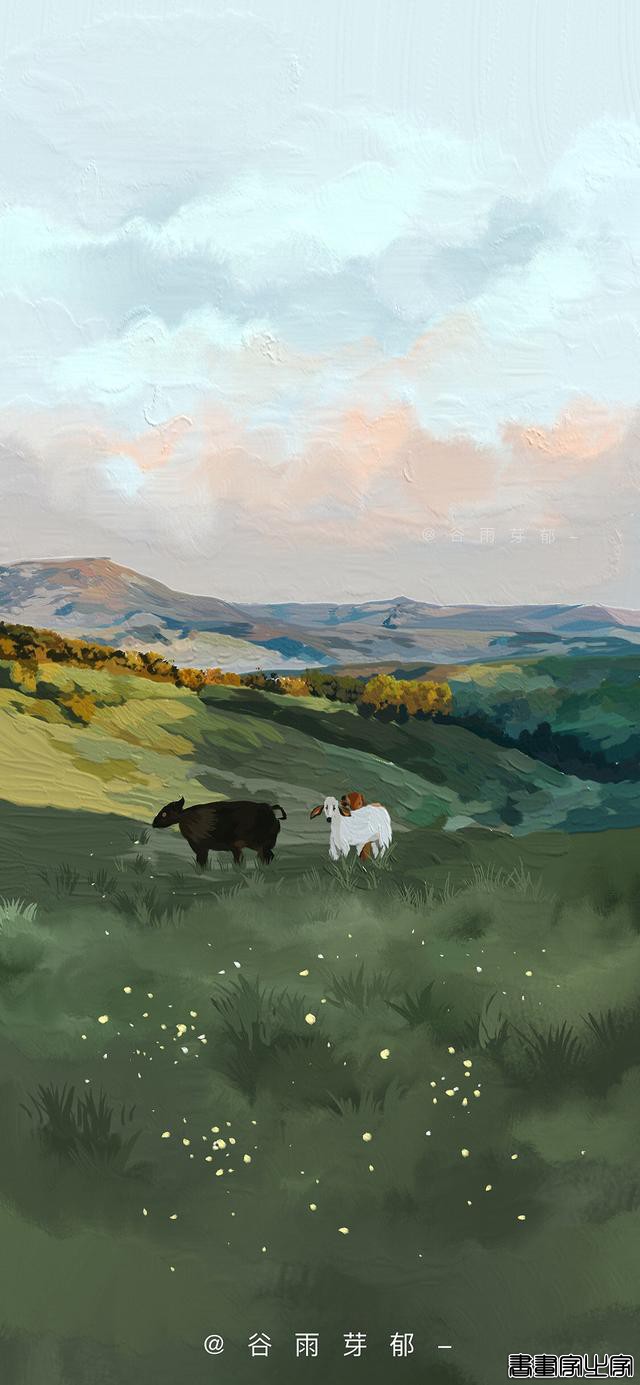 绝美油画插画壁纸，像春天一样清新明媚-12.jpg