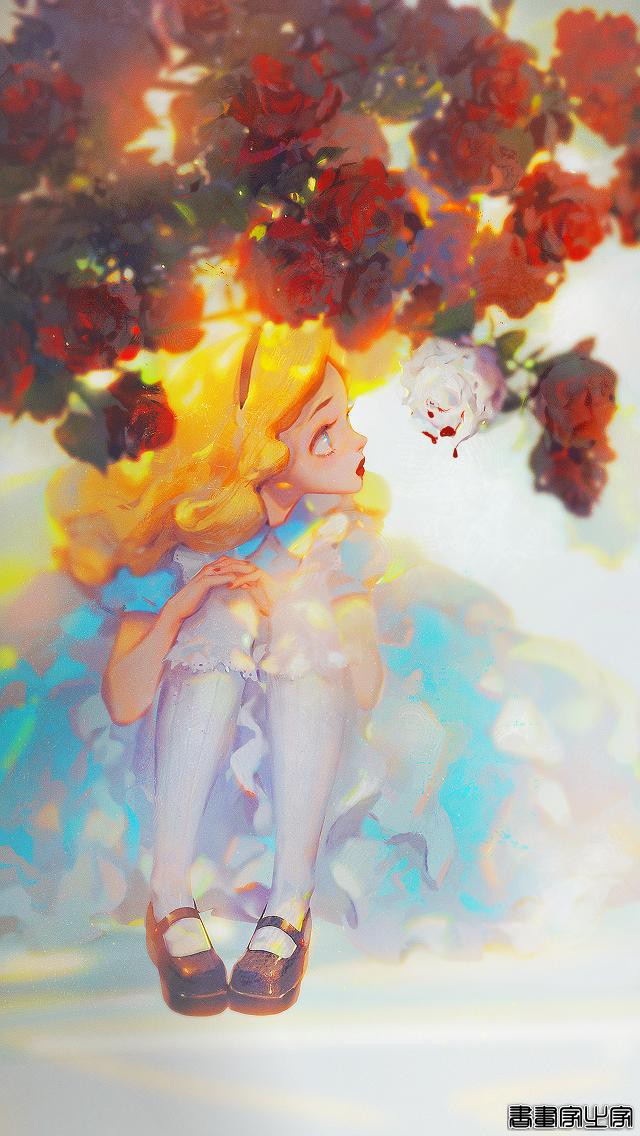 古风中国风壁纸，眠狼绝美人物插画-6.jpg