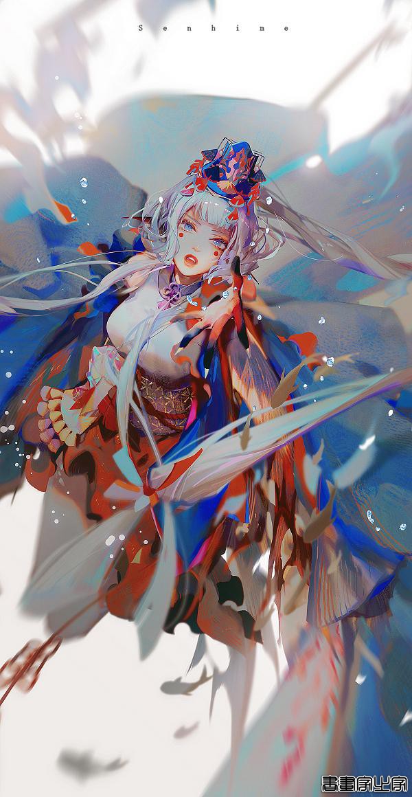 古风中国风壁纸，眠狼绝美人物插画-19.jpg