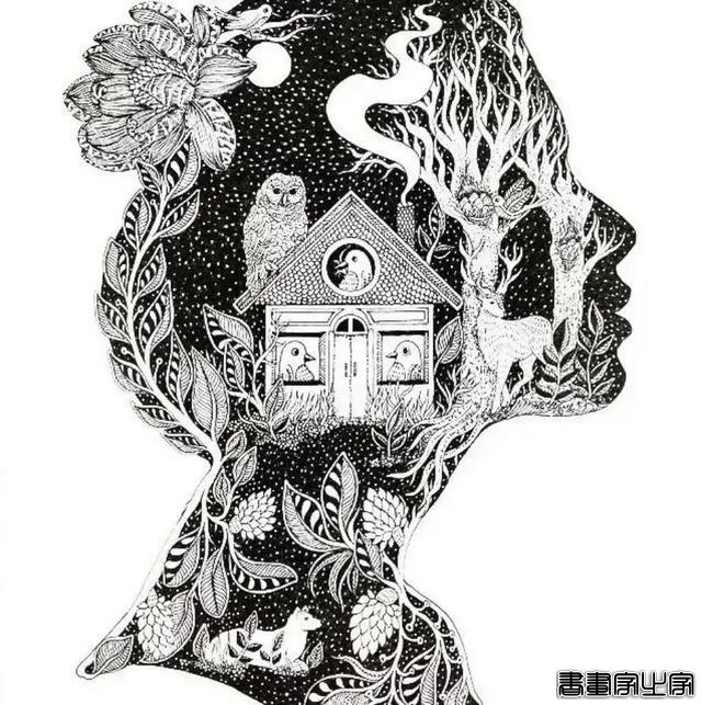 她笔下针管笔线描如此有趣且精致，看一眼，保证你喜欢上黑白插画-10.jpg