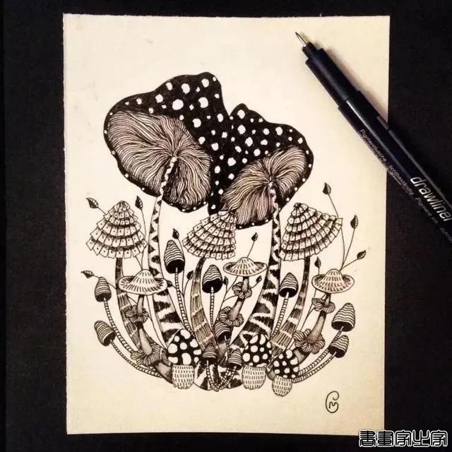 她笔下针管笔线描如此有趣且精致，看一眼，保证你喜欢上黑白插画-12.jpg