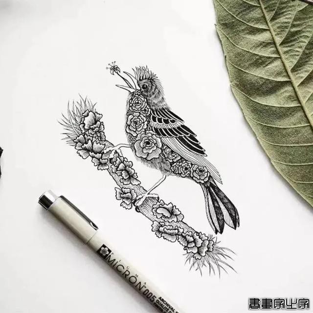 她笔下针管笔线描如此有趣且精致，看一眼，保证你喜欢上黑白插画-14.jpg