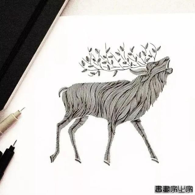 她笔下针管笔线描如此有趣且精致，看一眼，保证你喜欢上黑白插画-28.jpg