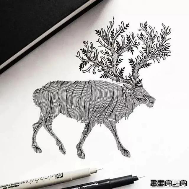 她笔下针管笔线描如此有趣且精致，看一眼，保证你喜欢上黑白插画-29.jpg
