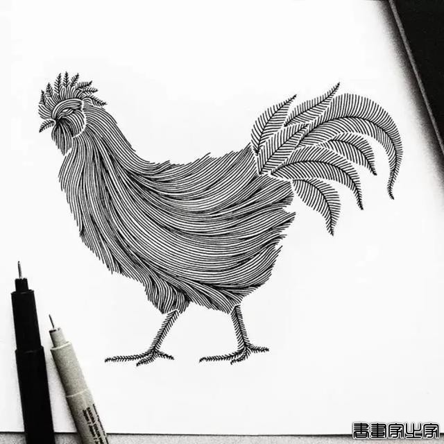 她笔下针管笔线描如此有趣且精致，看一眼，保证你喜欢上黑白插画-31.jpg