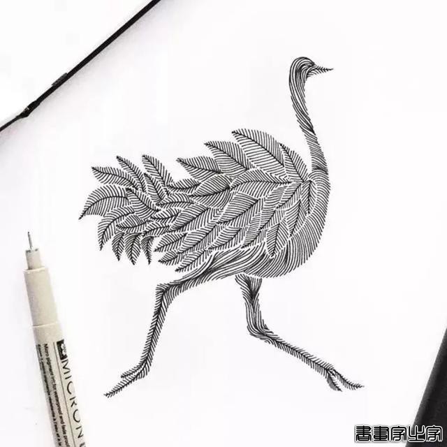 她笔下针管笔线描如此有趣且精致，看一眼，保证你喜欢上黑白插画-35.jpg