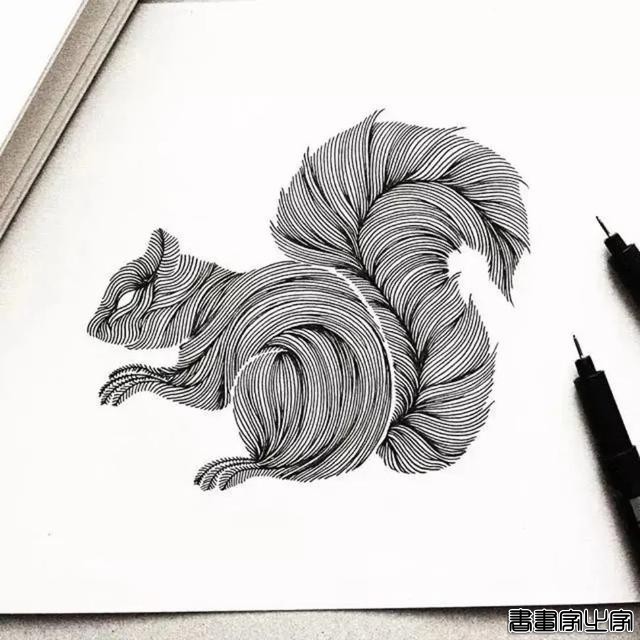 她笔下针管笔线描如此有趣且精致，看一眼，保证你喜欢上黑白插画-37.jpg