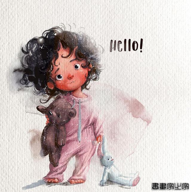 可爱的少女与呆萌的动物组成的插画，情绪饱满且治愈人心-4.jpg
