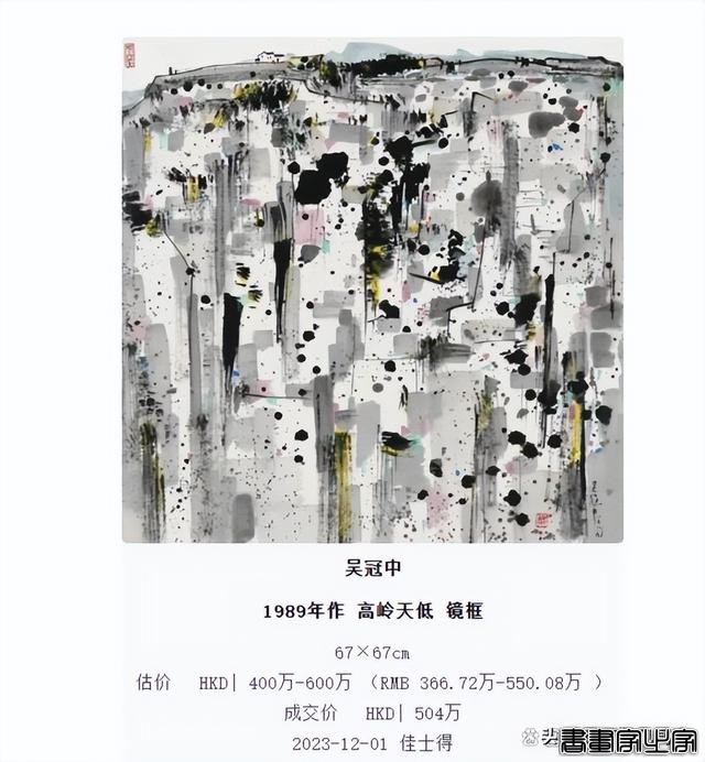 吴冠中、张大千领衔，佳士得香港“中国近现代及当代书画”收官-8.jpg