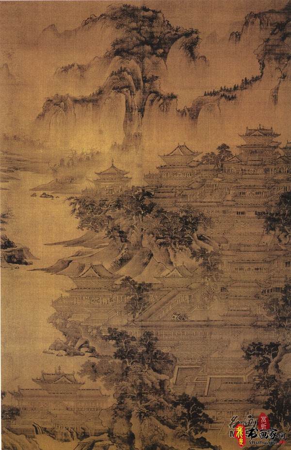 《明皇避暑图》北宋郭忠恕_明皇避暑图高清全图
