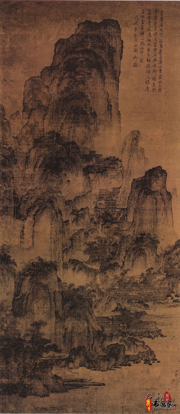 《溪山楼观图》作者宋代燕文贵_溪山楼观图高清全图赏析