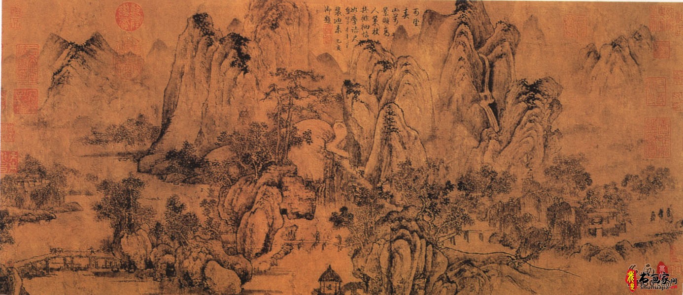 《春山图》作者宋代燕肃_春山图高清全图赏析