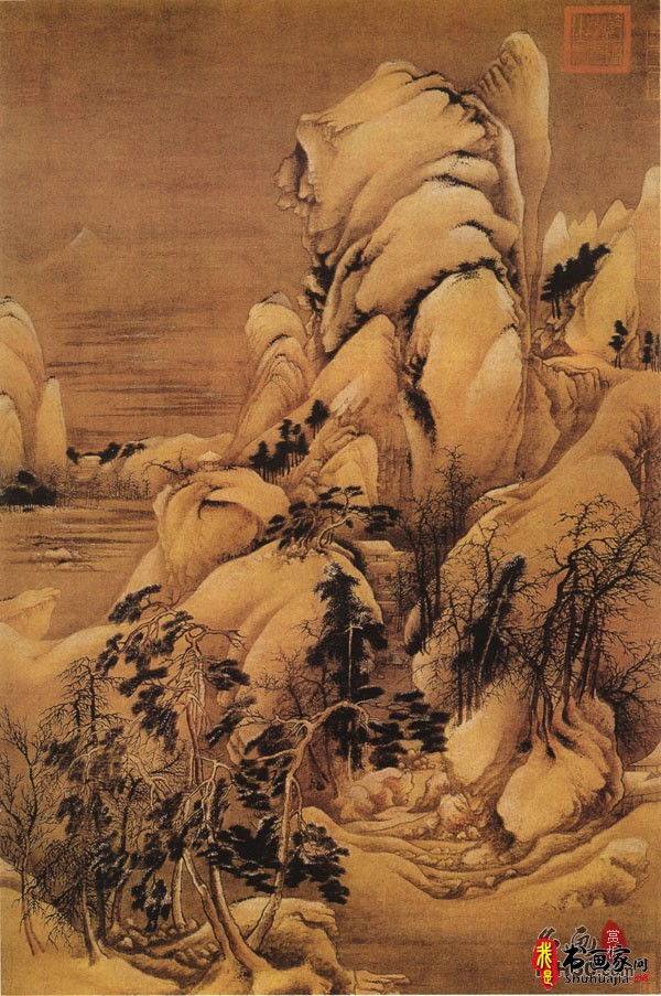 《关山密雪图》_关山密雪图高清全图赏析