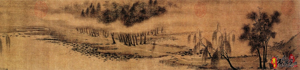 《湖庄清夏图》作者北宋赵令穰_湖庄清夏图高清下载