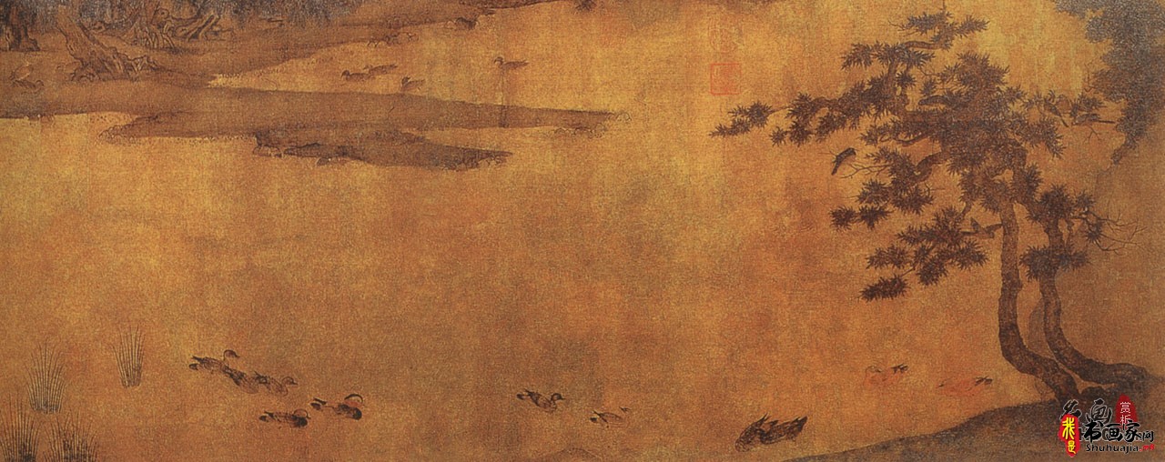 《湘乡小景图》作者宋代赵士雷_湘乡小景图高清下载
