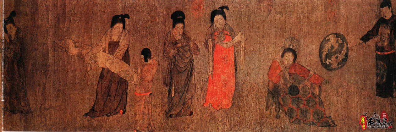 《挥扇仕女图》唐代周昉_挥扇仕女图高清全图赏析