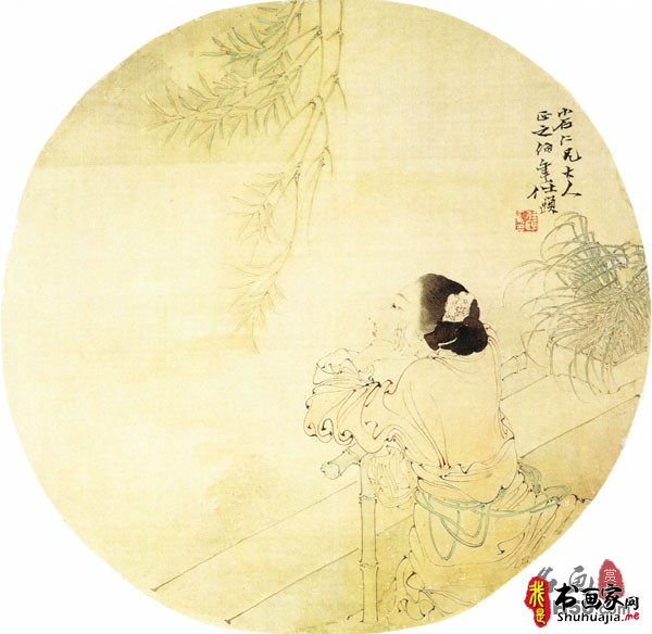 《人物图》清末任颐_人物图高清全图赏析