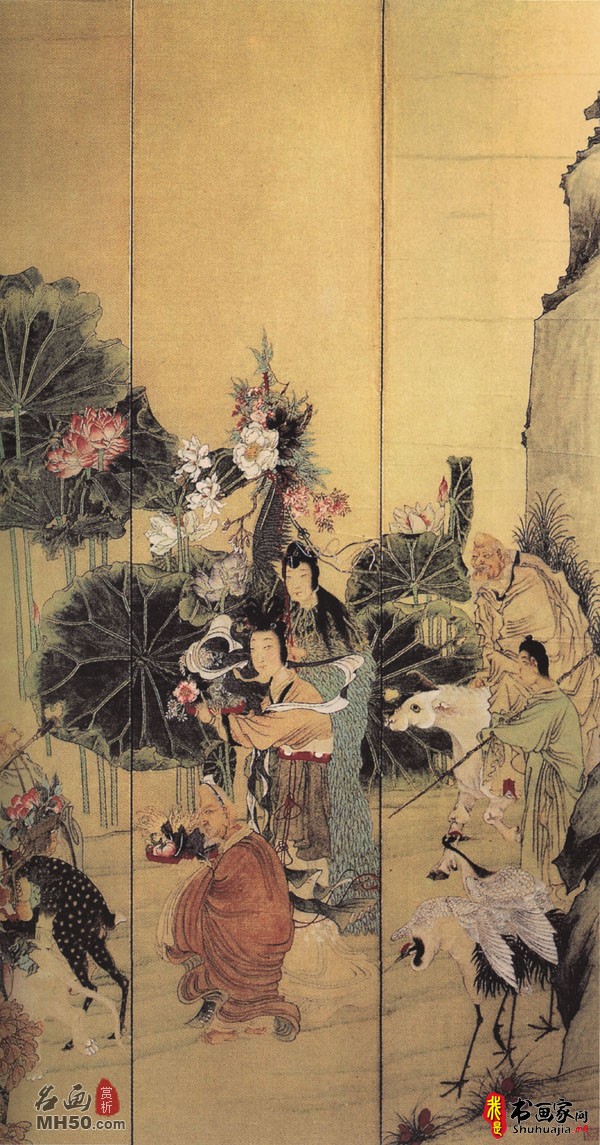 《王母庆寿图》清代王文亭_王母庆寿图高清全图赏析