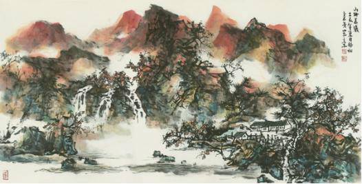 山乡晨曦