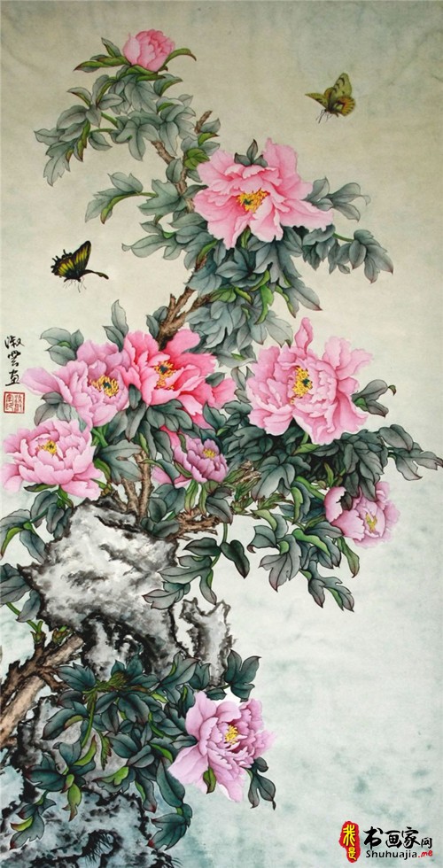 梁淑云：夕阳金辉映花红