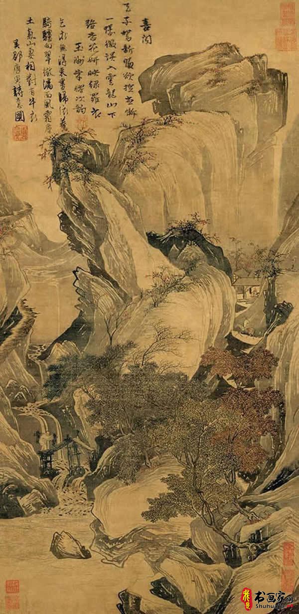 唐寅（唐伯虎）山水画欣赏，共20幅