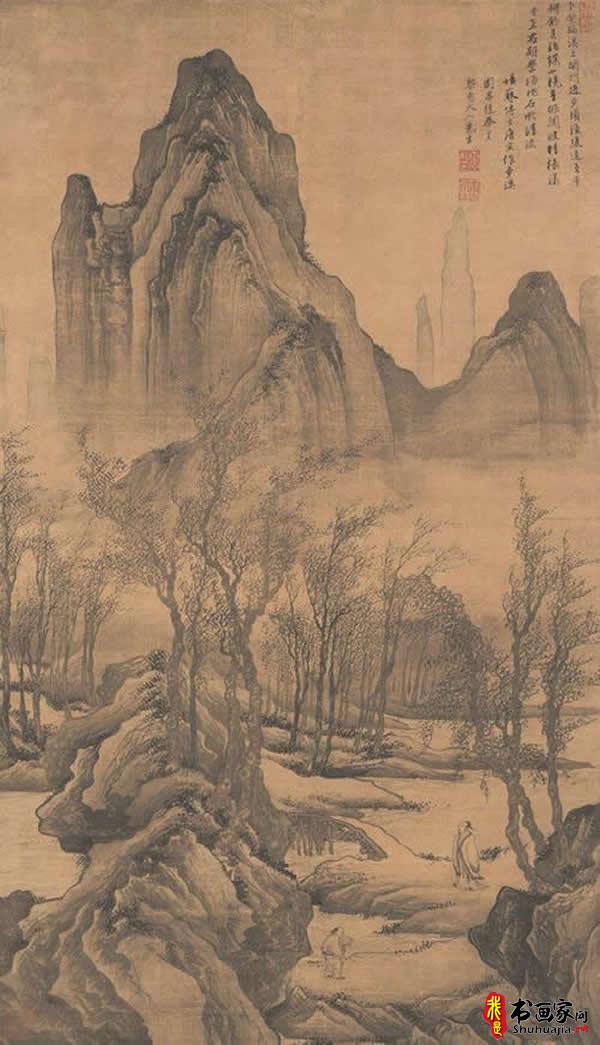 唐寅（唐伯虎）山水画欣赏，共20幅