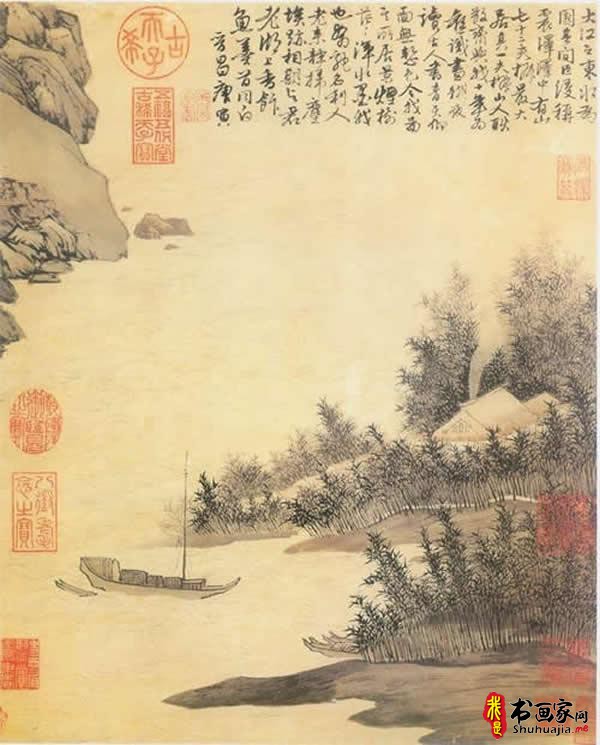 唐寅（唐伯虎）山水画欣赏，共20幅