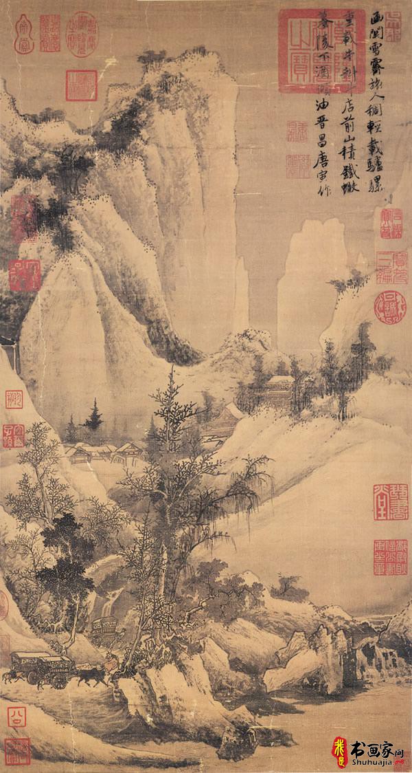 唐寅（唐伯虎）山水画欣赏，共20幅