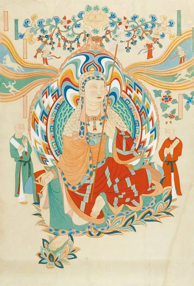 张大千临摹的敦煌壁画,国学大师陈寅恪赞不绝口